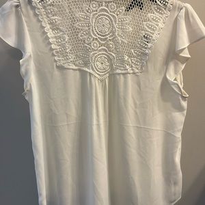 Cream lace Express top size small never worn